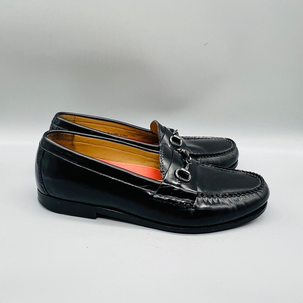 Cole Haan Shoes Mens 9 Black Leather Classic Bit Loafers Moc Toe Slip On Dress